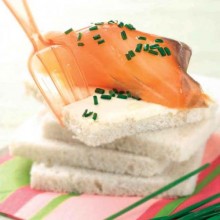 Receta de Sándwich de salmón ahumado y mascarpone