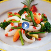 Receta de Salteado de verduras con sepia
