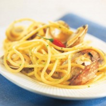Receta de Espaguetis amb cloïsses