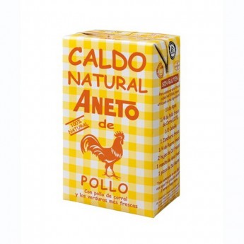 Caldo natural de pollo Aneto