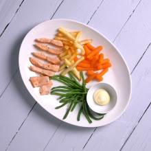 Receta de Filetes de salmón fingerfood