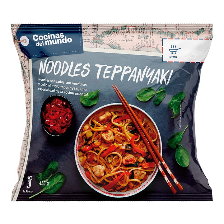 Noodles teppanyaki