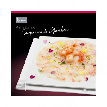 Carpaccio de gamba austral Premium