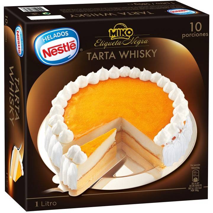 Tarta al whisky Nestlé