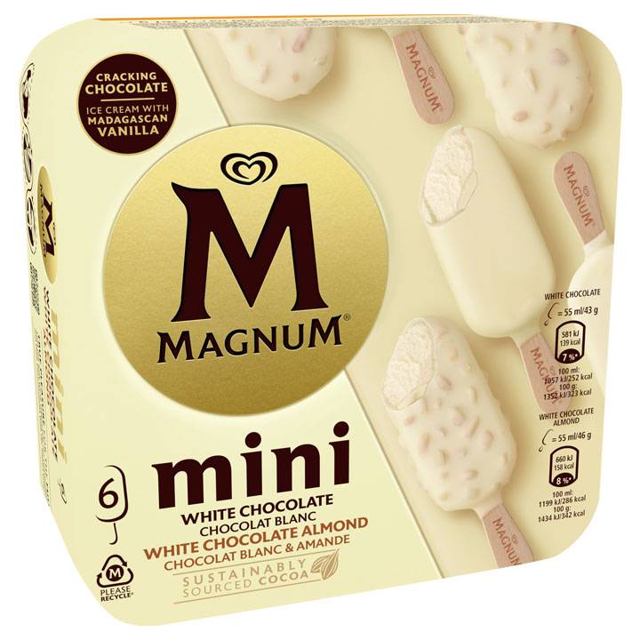 Magnum Mini blanc mix  Frigo