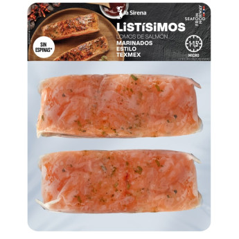 Lomos de salmón estil tex mex