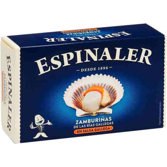 Zamburiñas salsa gallega Espinaler
