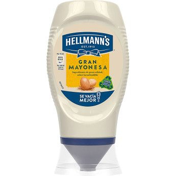 Mayonesa Hellmann's bocabajo