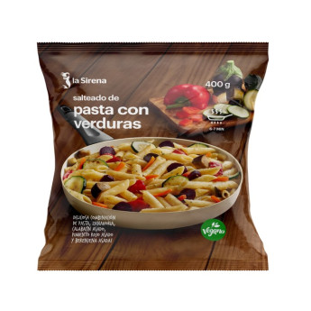 Salteado pasta con verduras