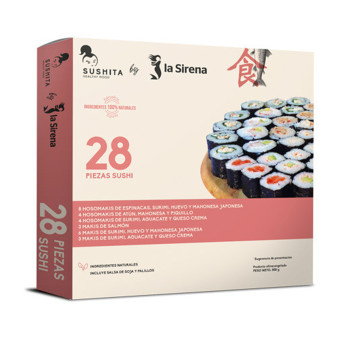 Sushi assortiment 28 peces Sushita
