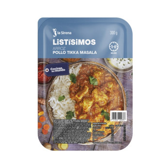 Arròs amb pollastre Tikka Masala