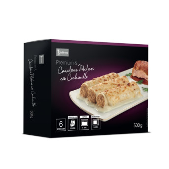 Canelones melosos con cochinillo 500 g