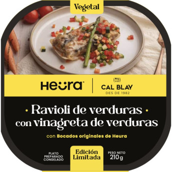 Ravioli relleno Heura y verduras