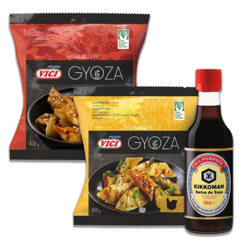 Pack regalo gyozas + salsa Kikoman