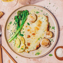 Receta de Filet de vieira sobre turbot